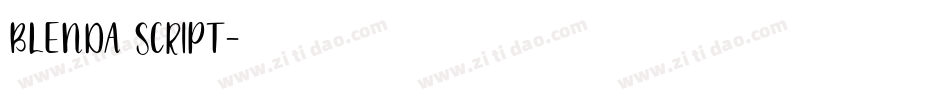 BLENDA SCRIPT字体转换